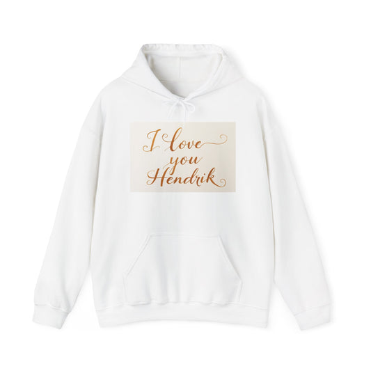 “Valentine special - Express Your Love - I Love You, Hendrik Hooded Sweatshirt”