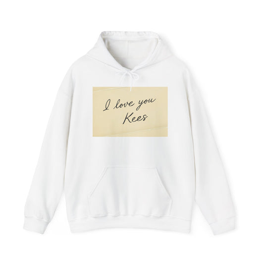 “Valentine special - Express Your Love - I Love You, Kees Hooded Sweatshirt”
