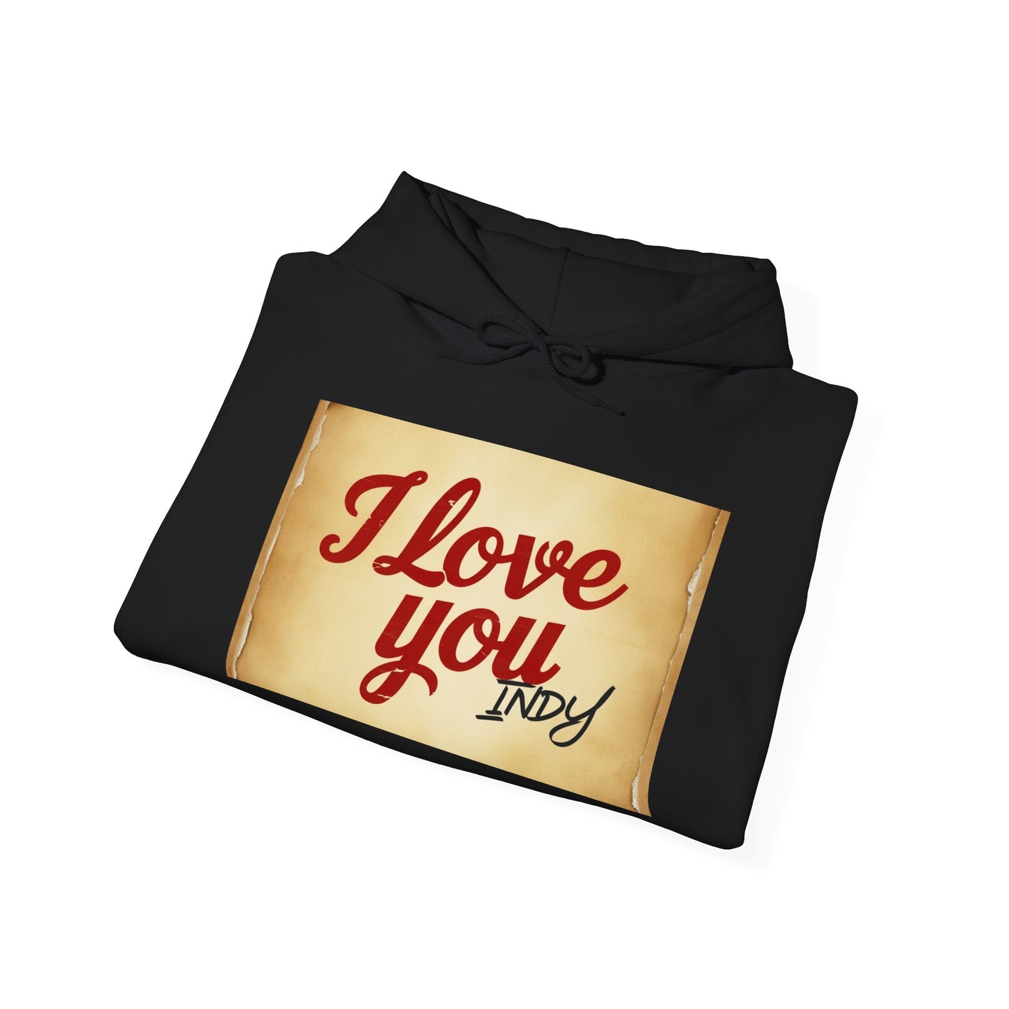 “Valentine special - Express Your Love - I Love You, Indy Hooded Sweatshirt”