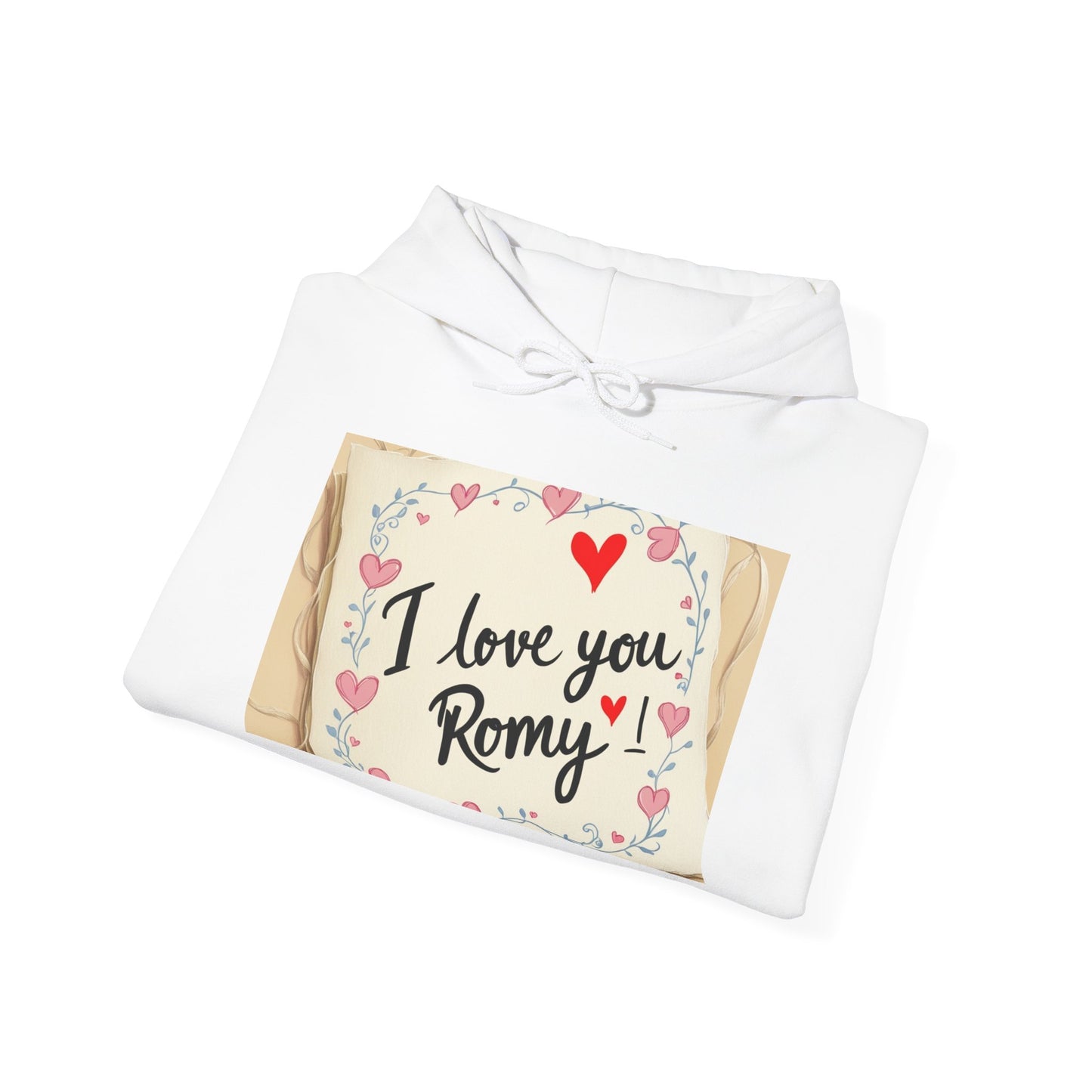 “Valentine special - Express Your Love - I Love You, Romy Hooded Sweatshirt”