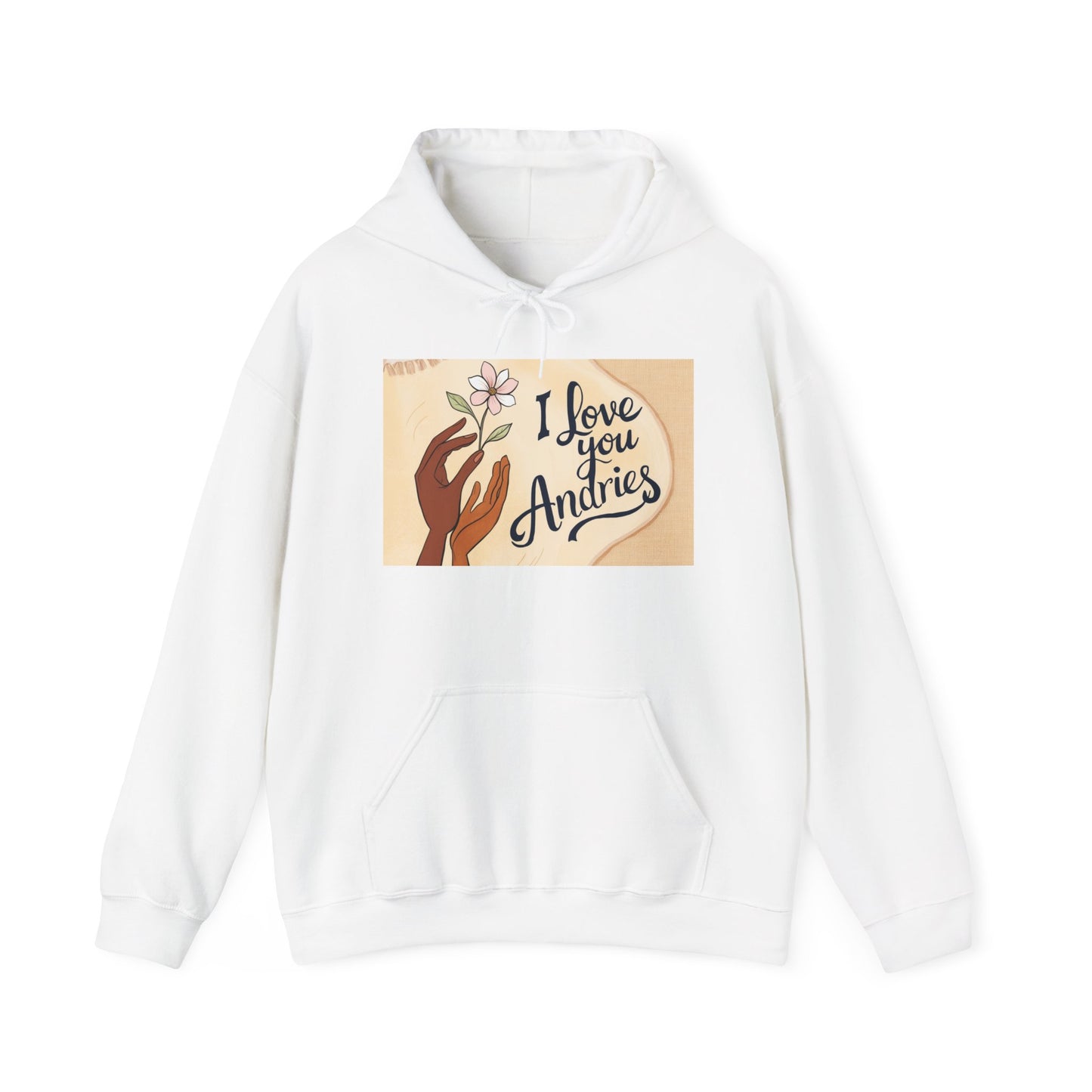 “Valentine special - Express Your Love - I Love You, Andries Hooded Sweatshirt”