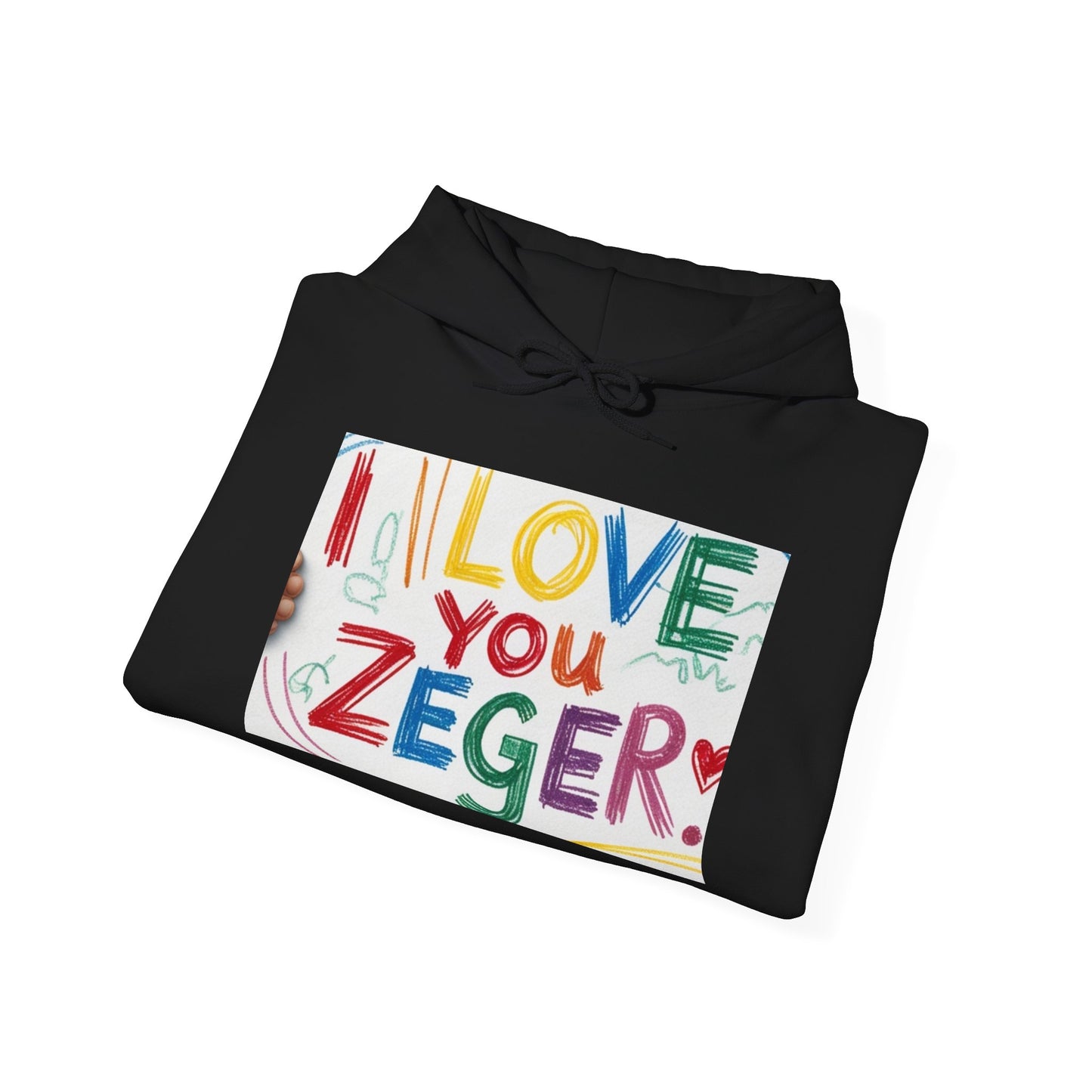 “Valentine special - Express Your Love - I Love You, Zeger Hooded Sweatshirt”