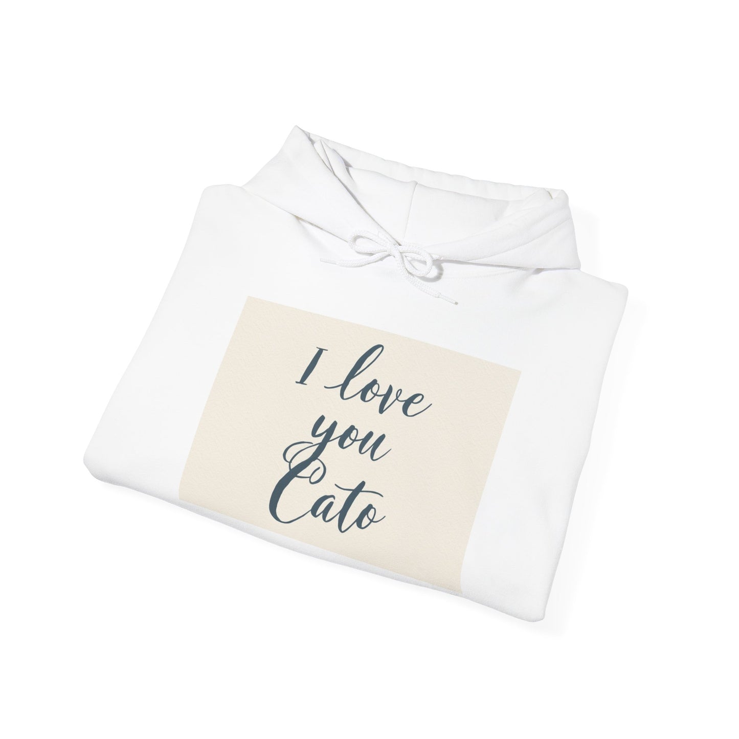 “Valentine special - Express Your Love - I Love You, Cato Hooded Sweatshirt”
