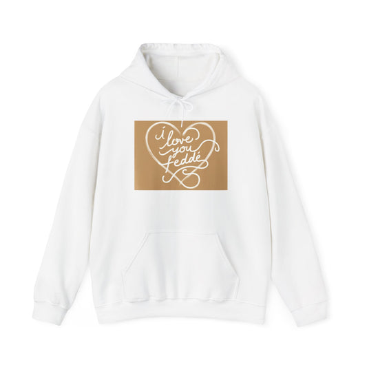 “Valentine special - Express Your Love - I Love You, Fedde Hooded Sweatshirt”