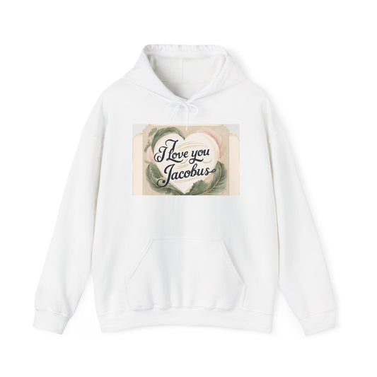 “Valentine special - Express Your Love - I Love You, Jacobus Hooded Sweatshirt”