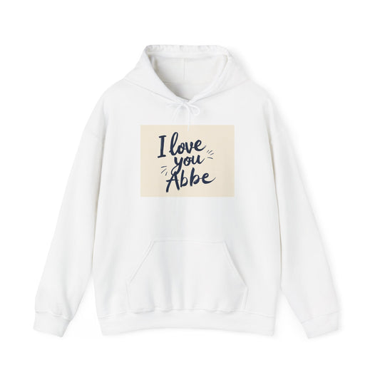 “Valentine special - Express Your Love - I Love You, Abbe Hooded Sweatshirt”