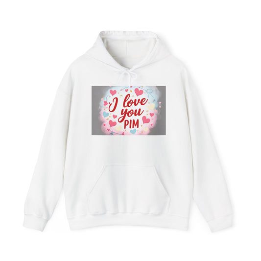 “Valentine special - Express Your Love - I Love You, Pim Hooded Sweatshirt”