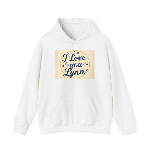 “Valentine special - Express Your Love - I Love You, Lynn Hooded Sweatshirt”