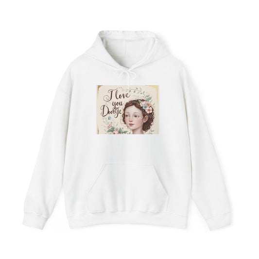 “Valentine special - Express Your Love - I Love You, Doortje Hooded Sweatshirt”