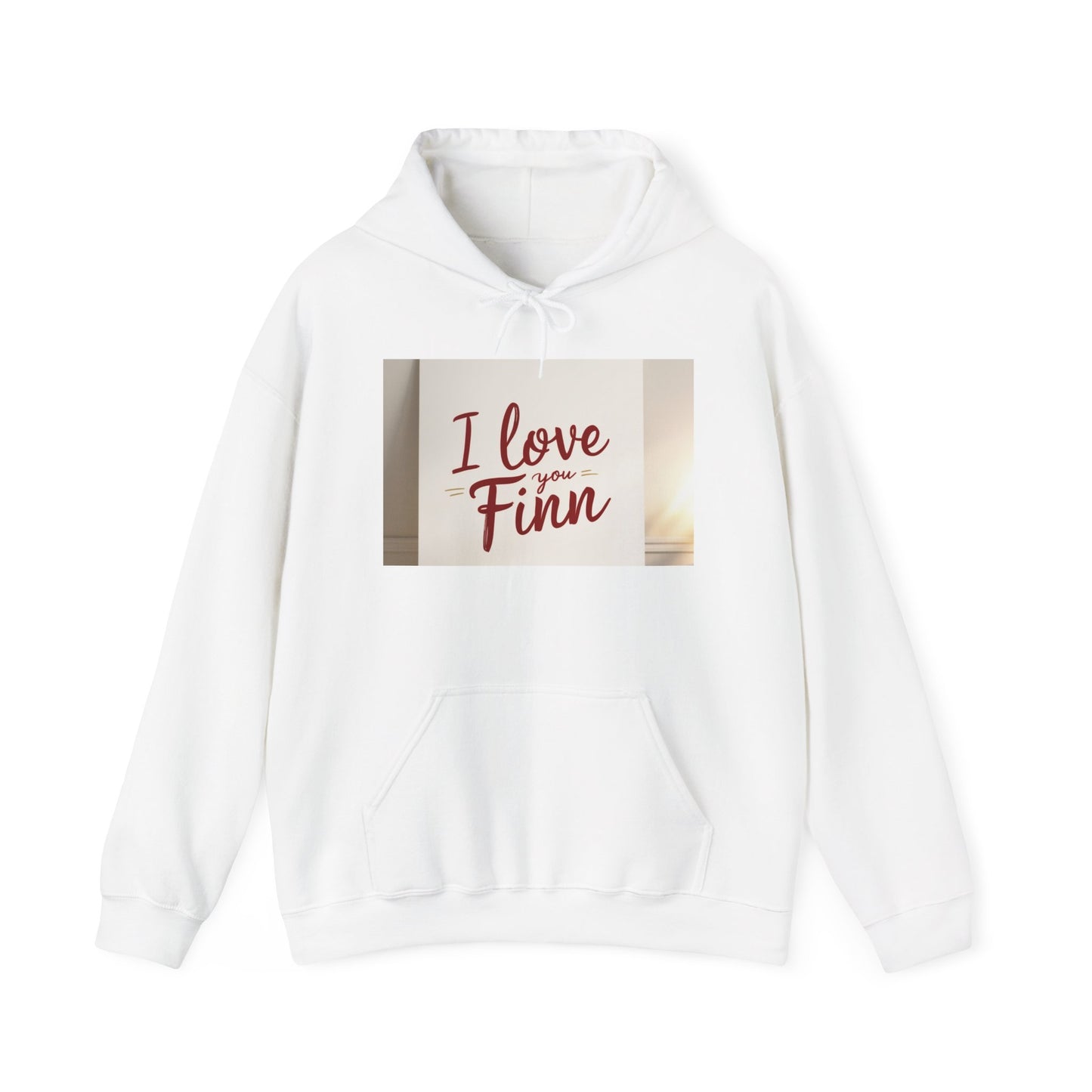 “Valentine special - Express Your Love - I Love You, Finn Hooded Sweatshirt”