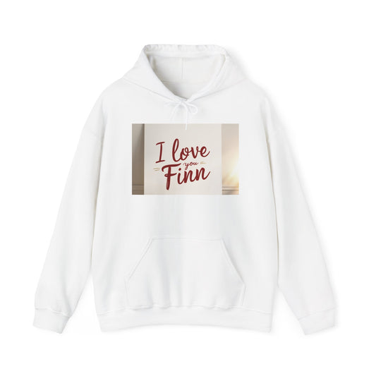 “Valentine special - Express Your Love - I Love You, Finn Hooded Sweatshirt”