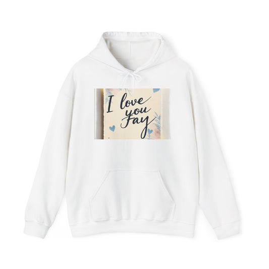 “Valentine special - Express Your Love - I Love You, Fay Hooded Sweatshirt”