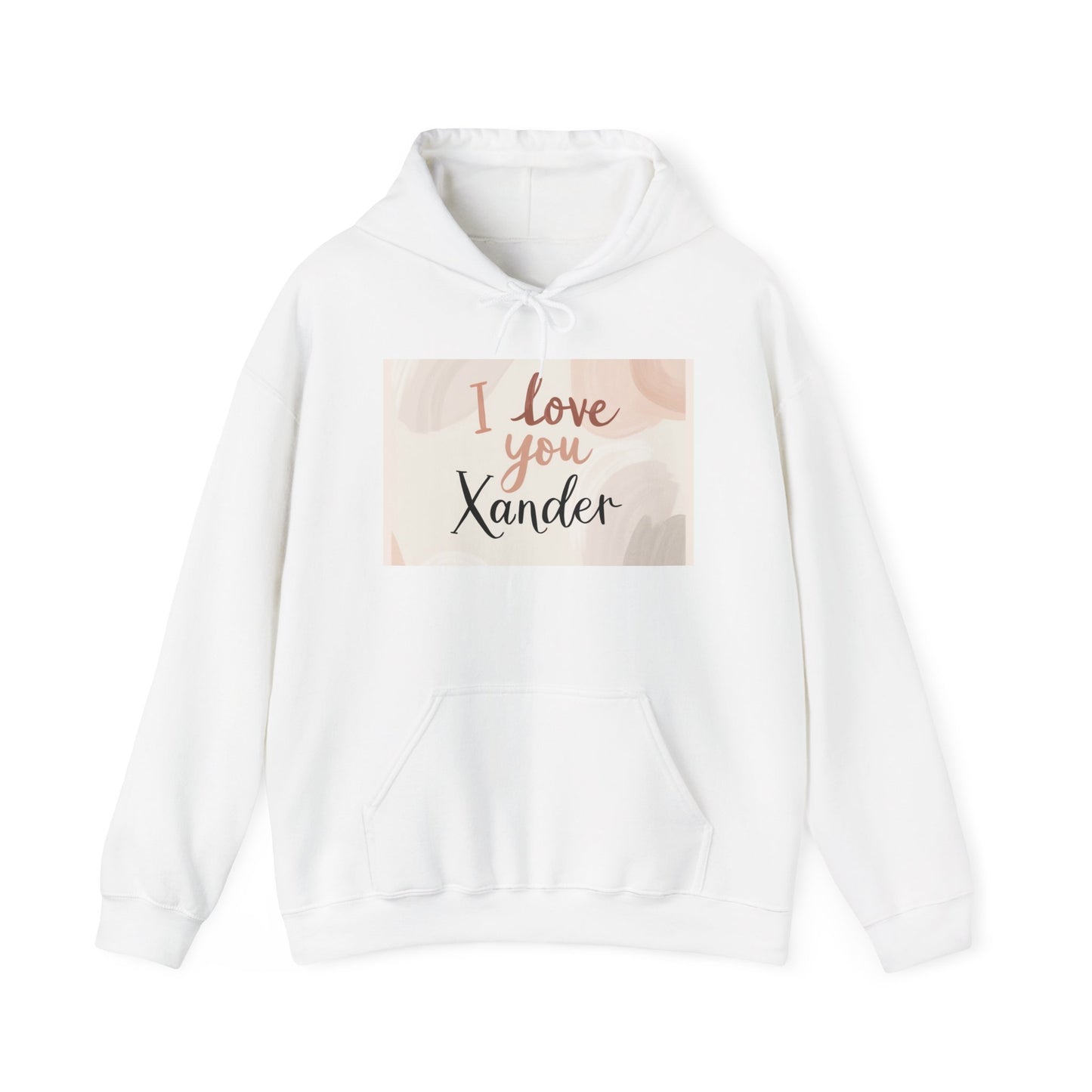 “Valentine special - Express Your Love - I Love You, Xander Hooded Sweatshirt”