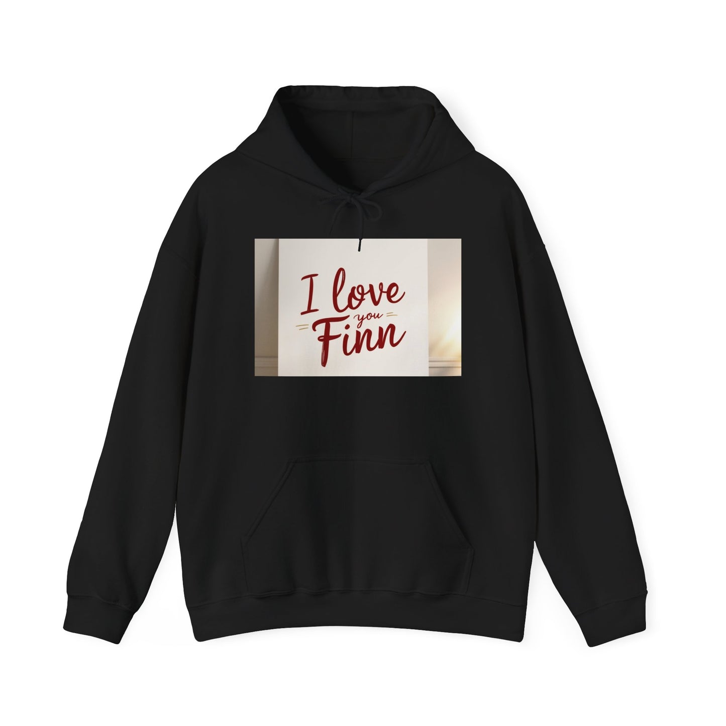 “Valentine special - Express Your Love - I Love You, Finn Hooded Sweatshirt”