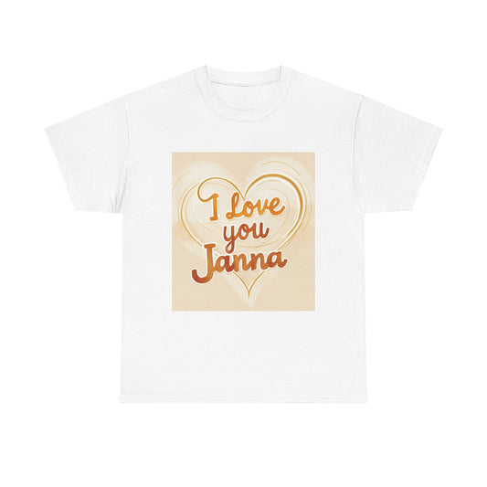 “Valentine special - Express Your Love - I Love You, Janna T-shirt”
