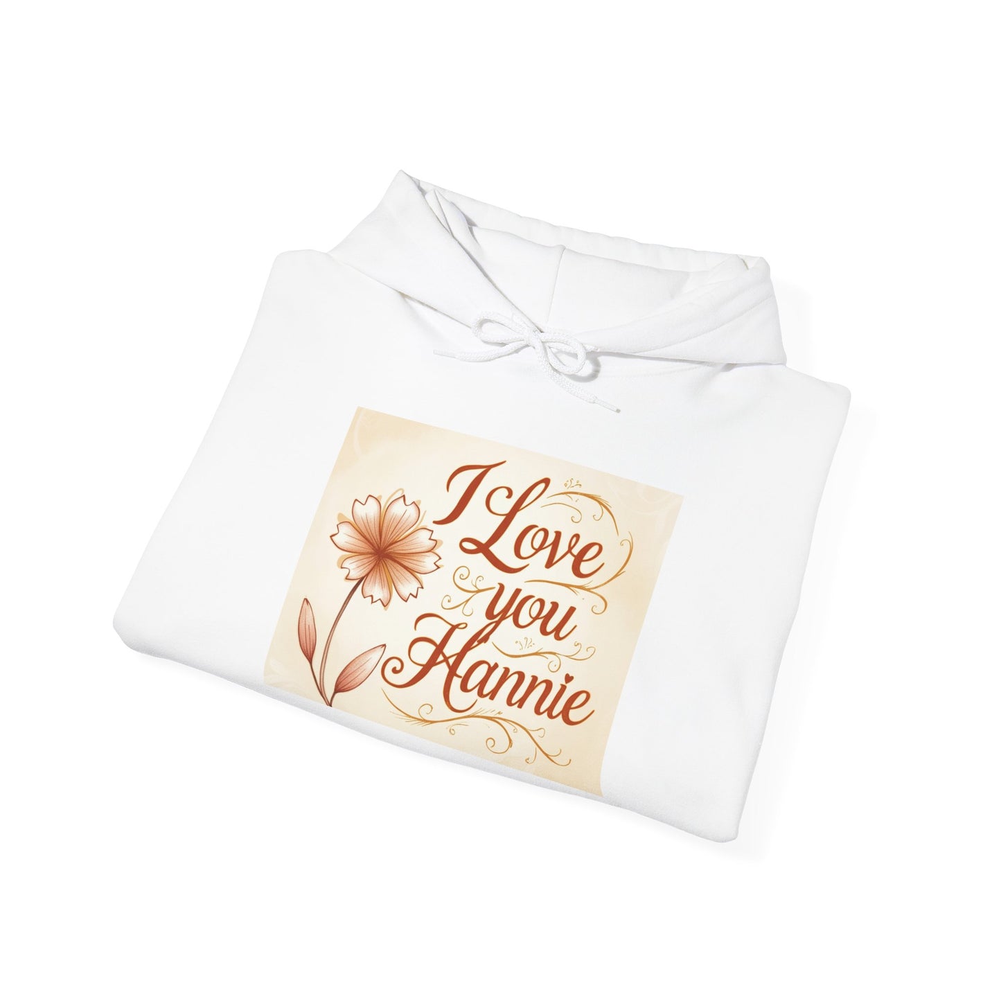 “Valentine special - Express Your Love - I Love You, Hannie Hooded Sweatshirt”