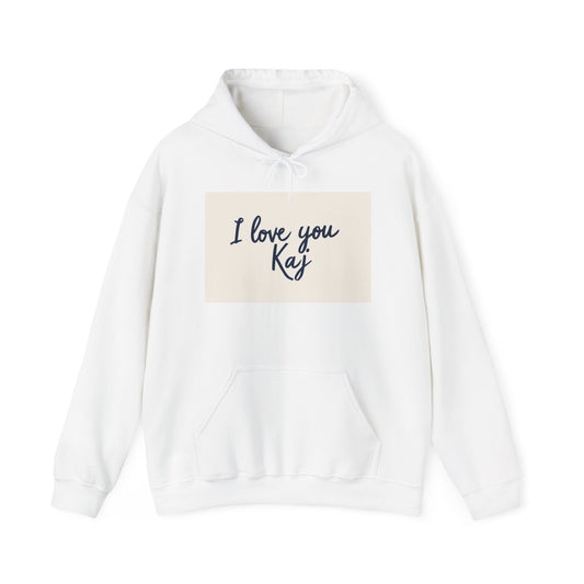 “Valentine special - Express Your Love - I Love You, Kaj Hooded Sweatshirt”