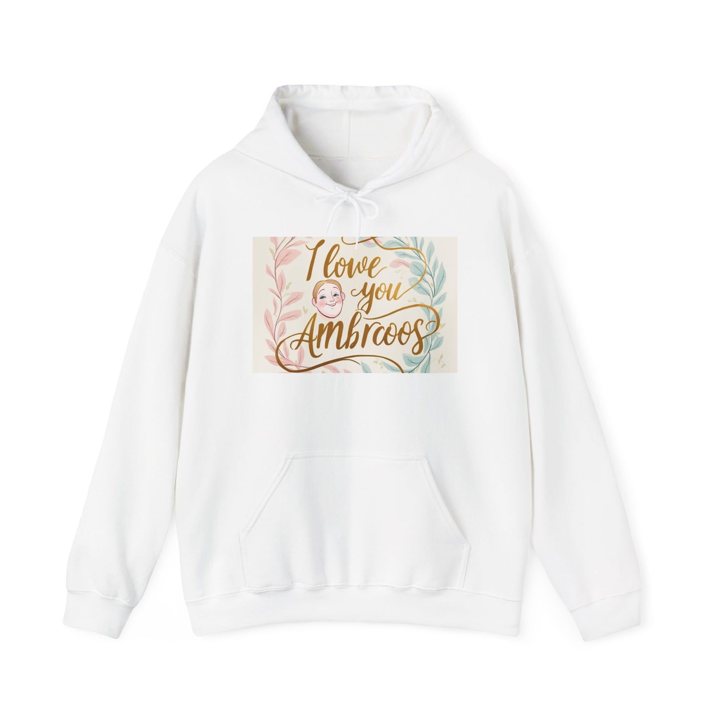 “Valentine special - Express Your Love - I Love You, Ambroos Hooded Sweatshirt”