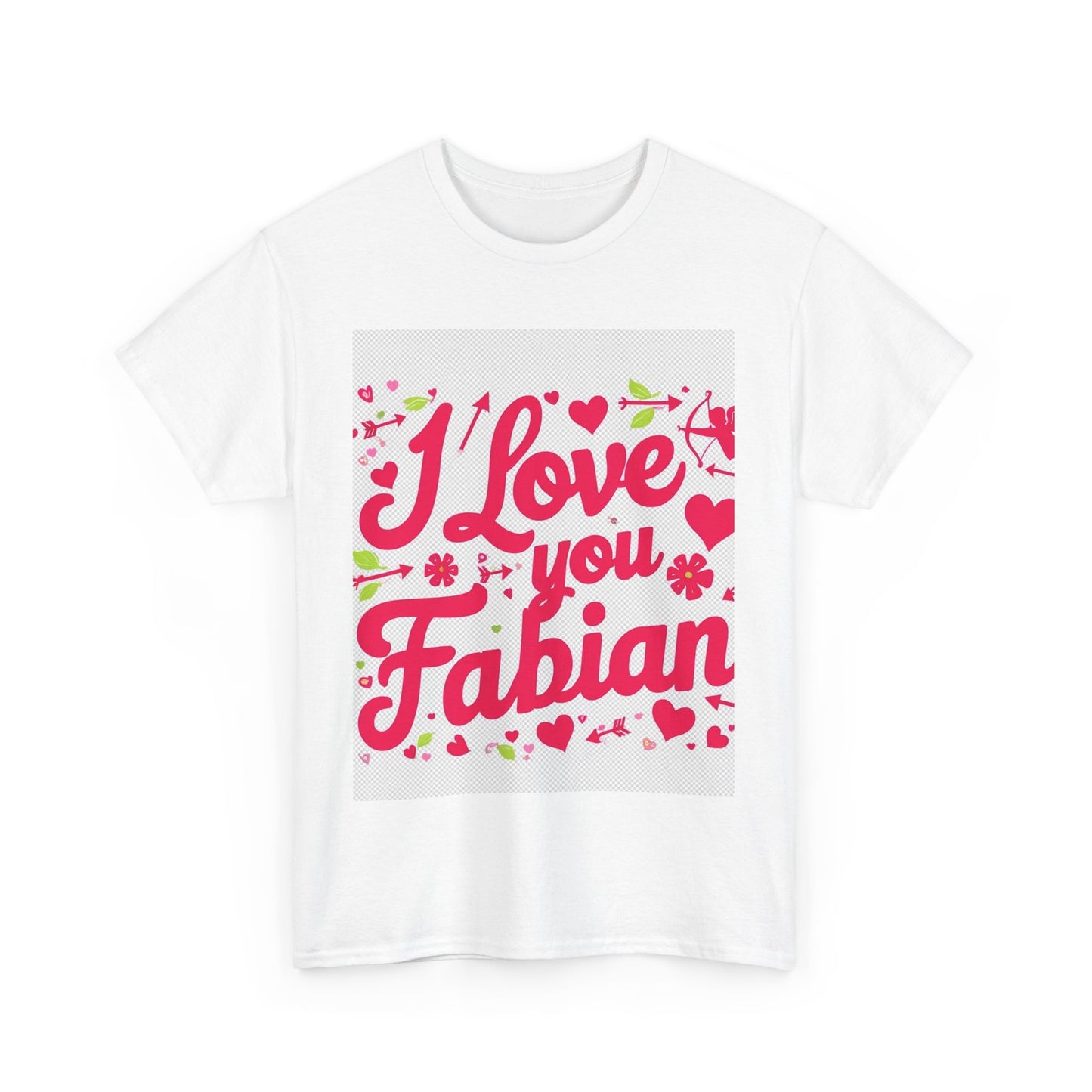 “Valentine special - Express Your Love - I Love You, Fabian T-shirt”
