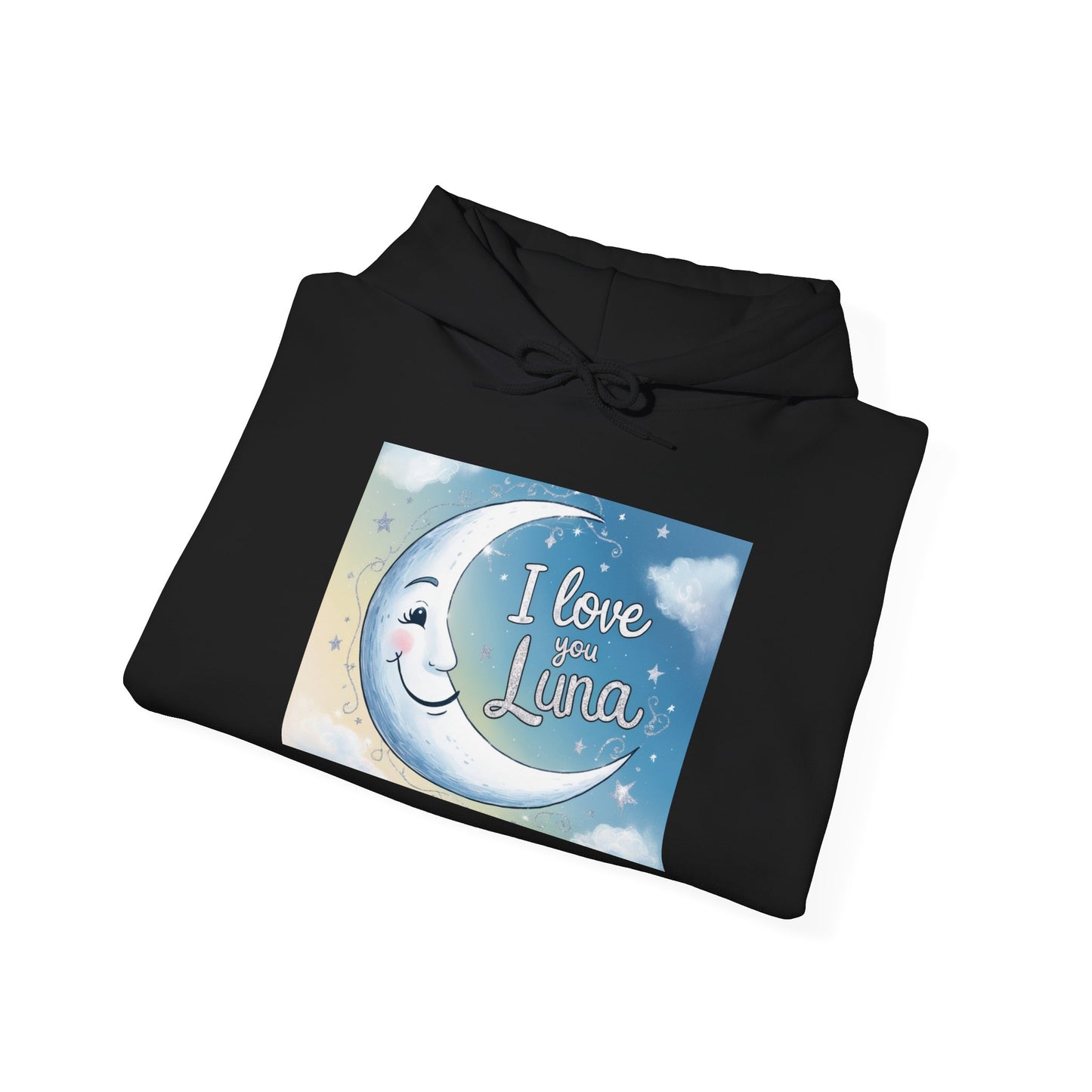 “Valentine special - Express Your Love - I Love You, Luna Hooded Sweatshirt”
