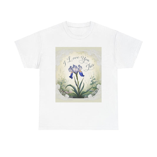 “Valentine special - Express Your Love - I Love You, Iris T-shirt”