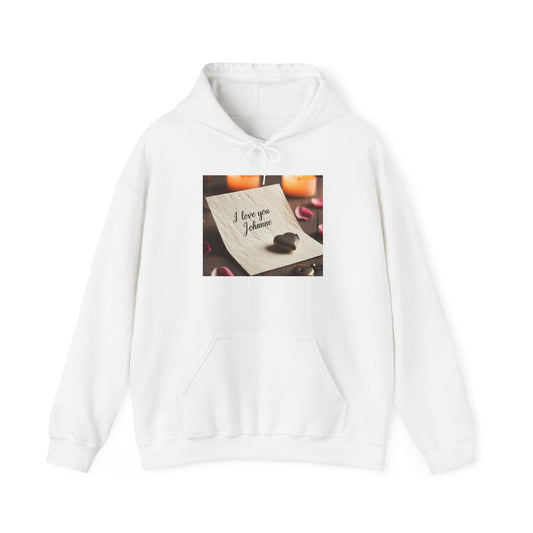“Valentine special - Express Your Love - I Love You, Johanne Hooded Sweatshirt”
