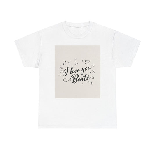 “Valentine special - Express Your Love - I Love You, Bente T-shirt”