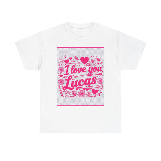 “Valentine special - Express Your Love - I Love You, Lucas T-shirt”