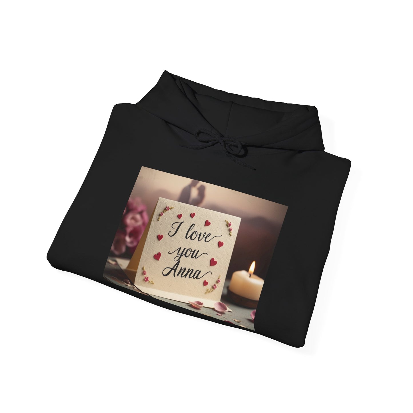 “Valentine special - Express Your Love - I Love You, Anna Hooded Sweatshirt”