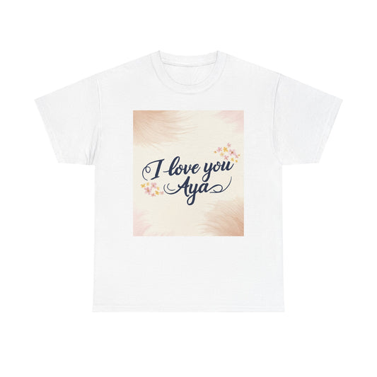“Valentine special - Express Your Love - I Love You, Aya T-shirt”