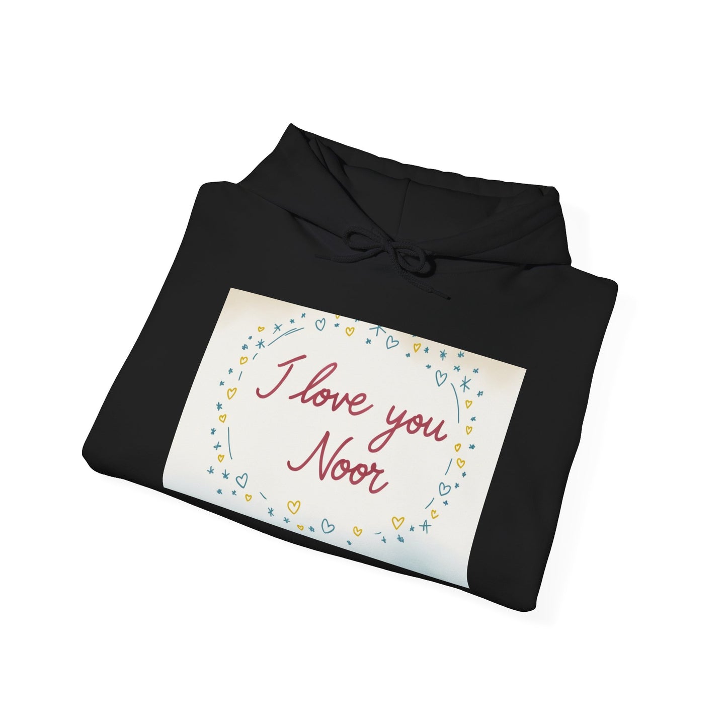 “Valentine special - Express Your Love - I Love You, Noor Hooded Sweatshirt”