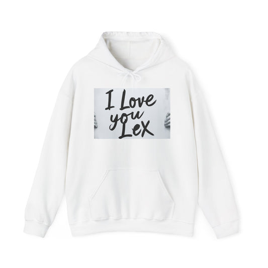 “Valentine special - Express Your Love - I Love You, Lex Hooded Sweatshirt”
