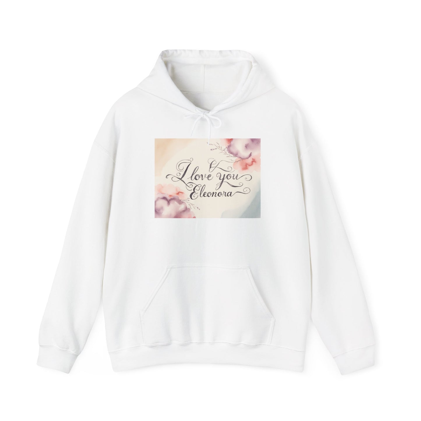 “Valentine special - Express Your Love - I Love You, Eleonora Hooded Sweatshirt”