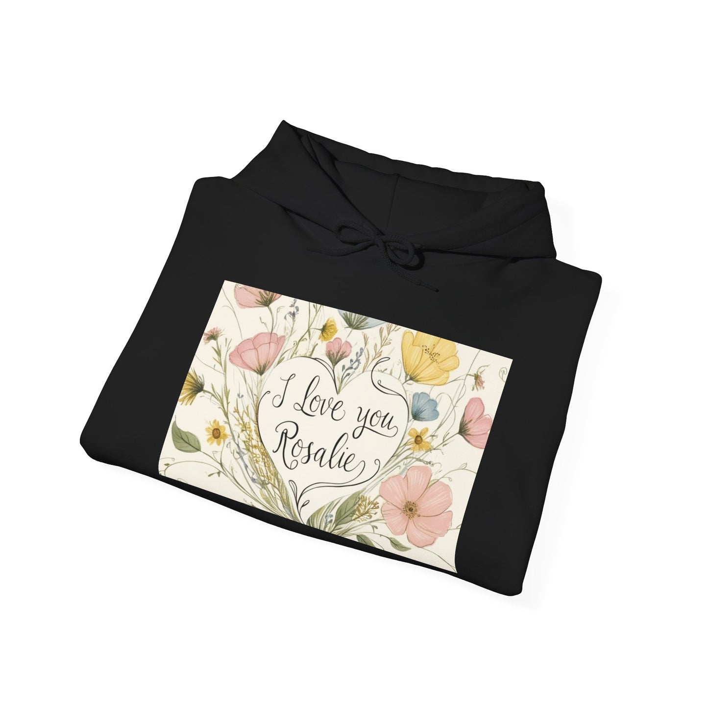 “Valentine special - Express Your Love - I Love You, Rosalie Hooded Sweatshirt”