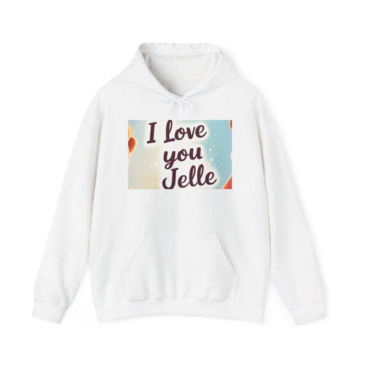 “Valentine special - Express Your Love - I Love You, Jelle Hooded Sweatshirt”