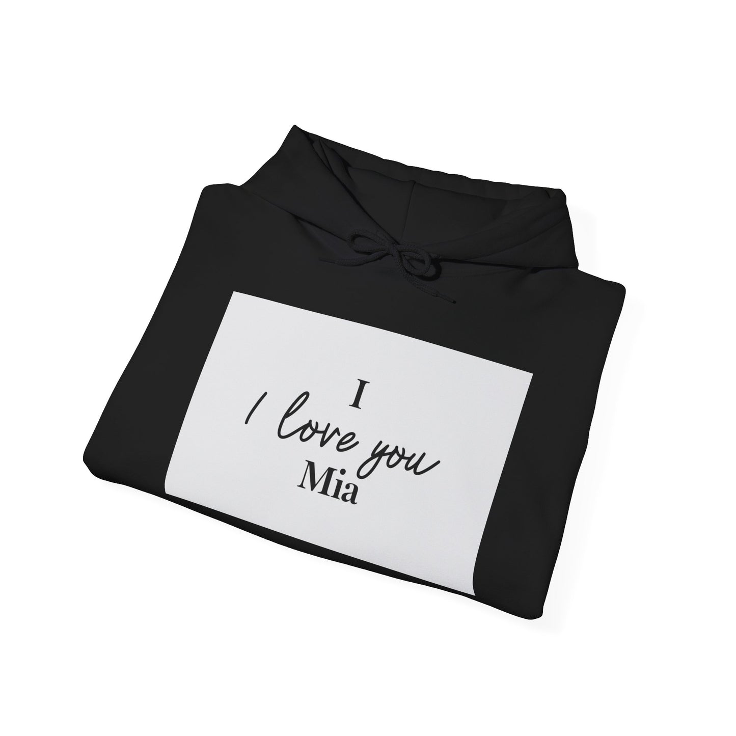 “Valentine special - Express Your Love - I Love You, Mia Hooded Sweatshirt”