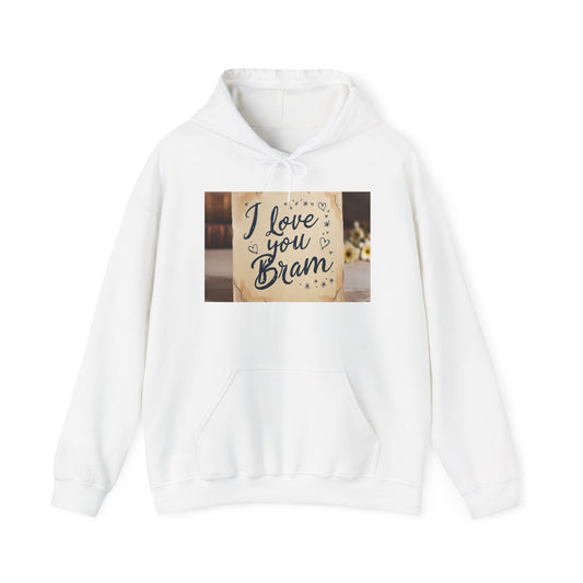“Valentine special - Express Your Love - I Love You, Bram Hooded Sweatshirt”