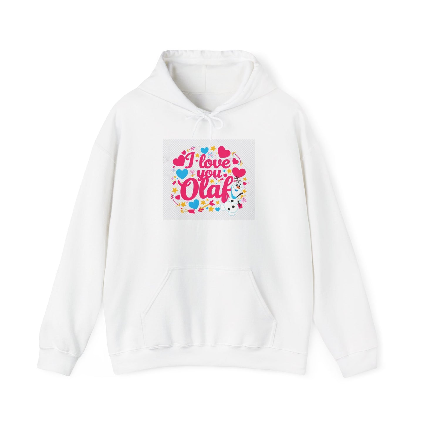 “Valentine special - Express Your Love - I Love You, Olaf Hooded Sweatshirt”