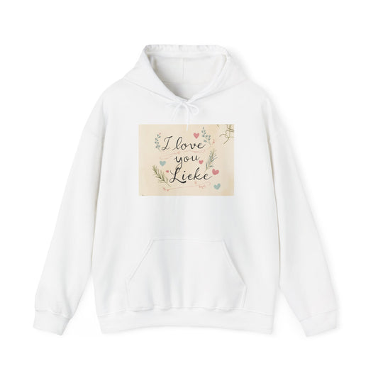 “Valentine special - Express Your Love - I Love You, Lieke Hooded Sweatshirt”