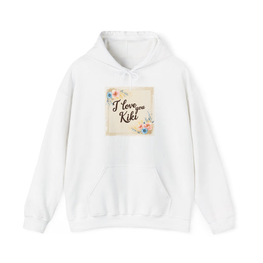 “Valentine special - Express Your Love - I Love You, Kiki Hooded Sweatshirt”
