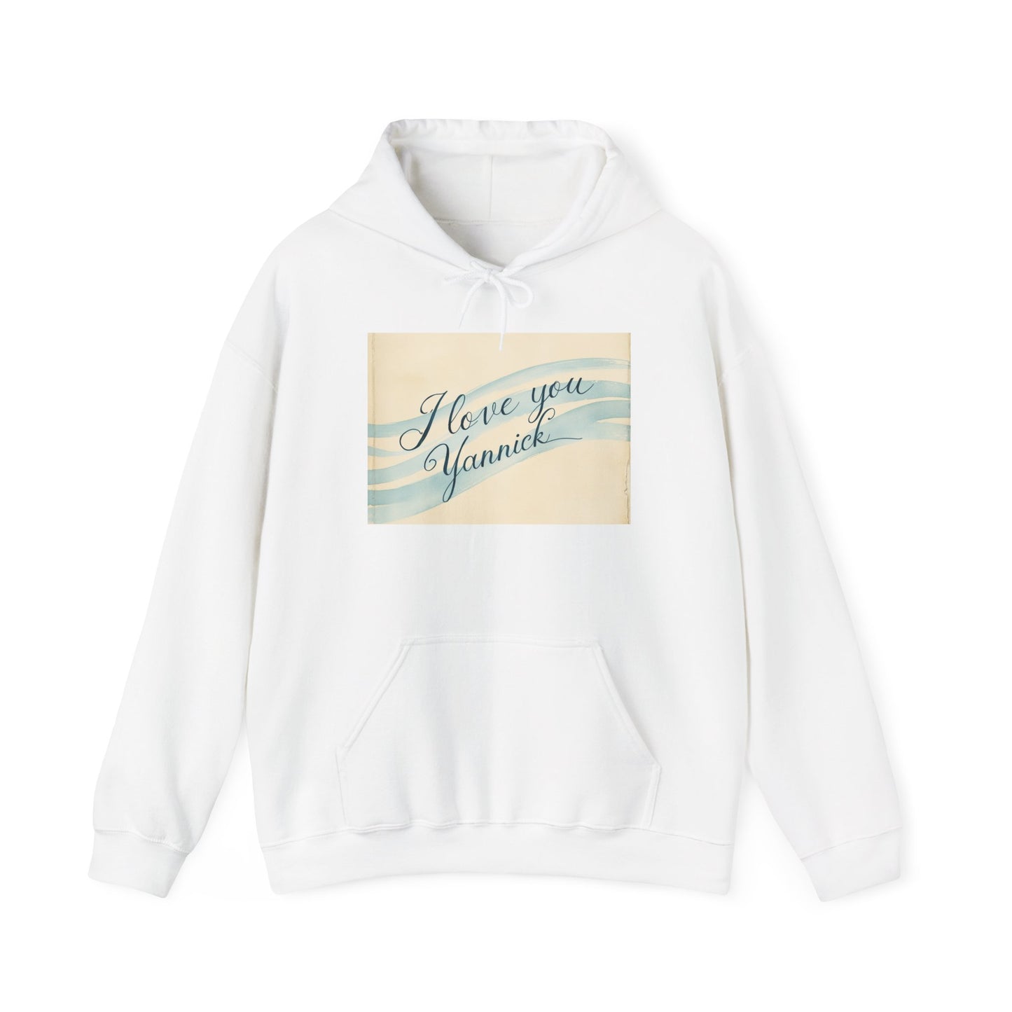 “Valentine special - Express Your Love - I Love You, Yannick Hooded Sweatshirt”