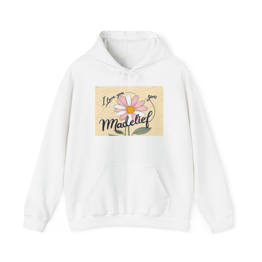 “Valentine special - Express Your Love - I Love You, Madelief Hooded Sweatshirt”