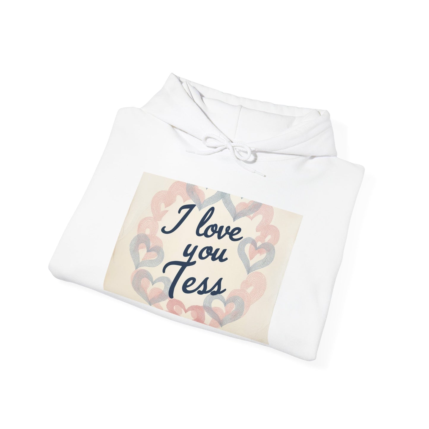 “Valentine special - Express Your Love - I Love You, Tess Hooded Sweatshirt”