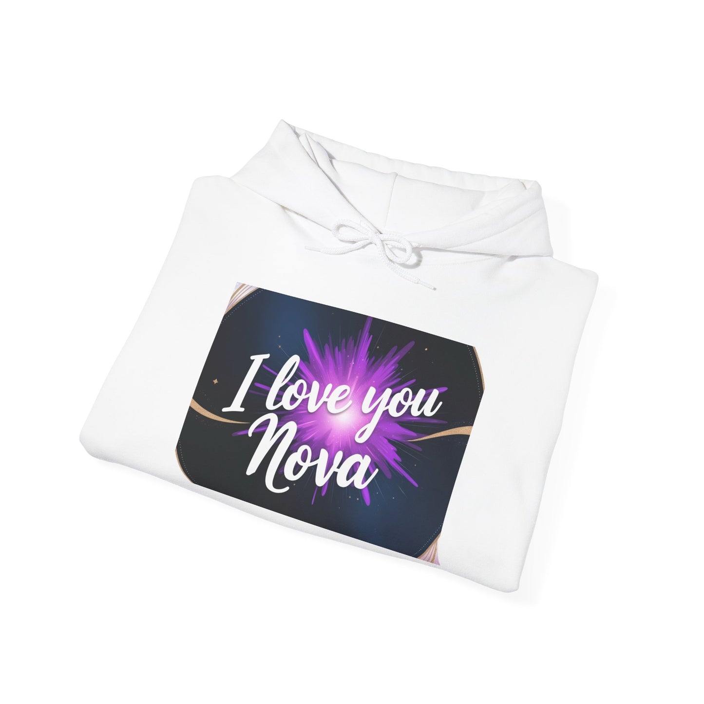 “Valentine special - Express Your Love - I Love You, Nova Hooded Sweatshirt”