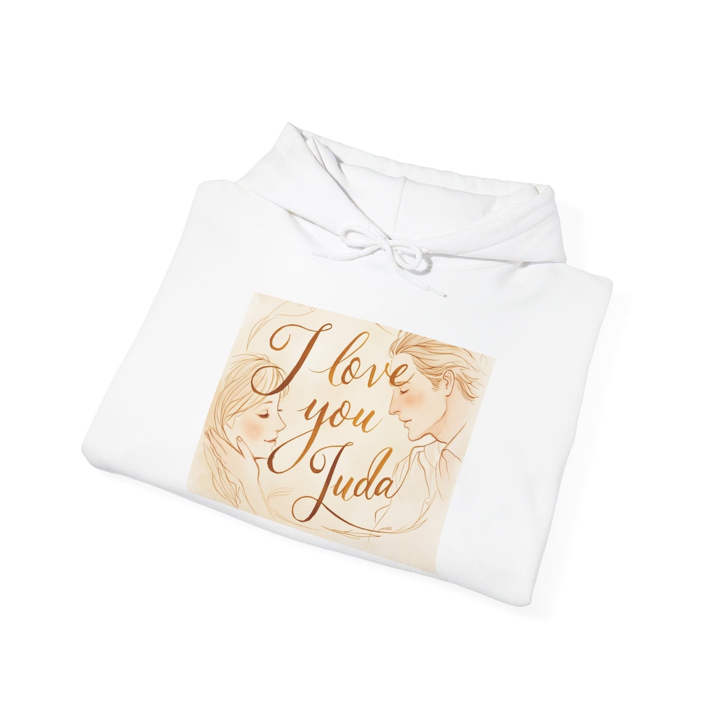 “Valentine special - Express Your Love - I Love You, Juda Hooded Sweatshirt”