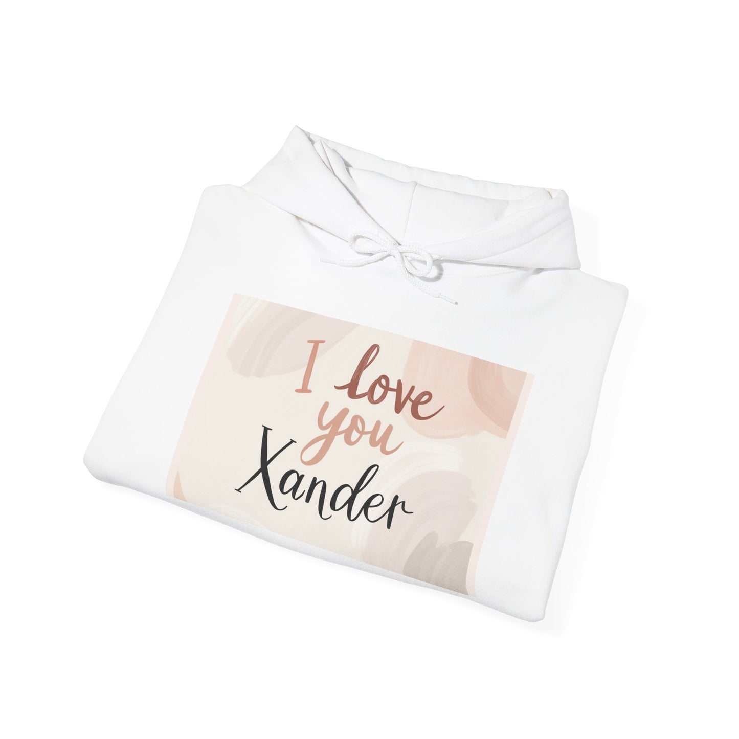 “Valentine special - Express Your Love - I Love You, Xander Hooded Sweatshirt”