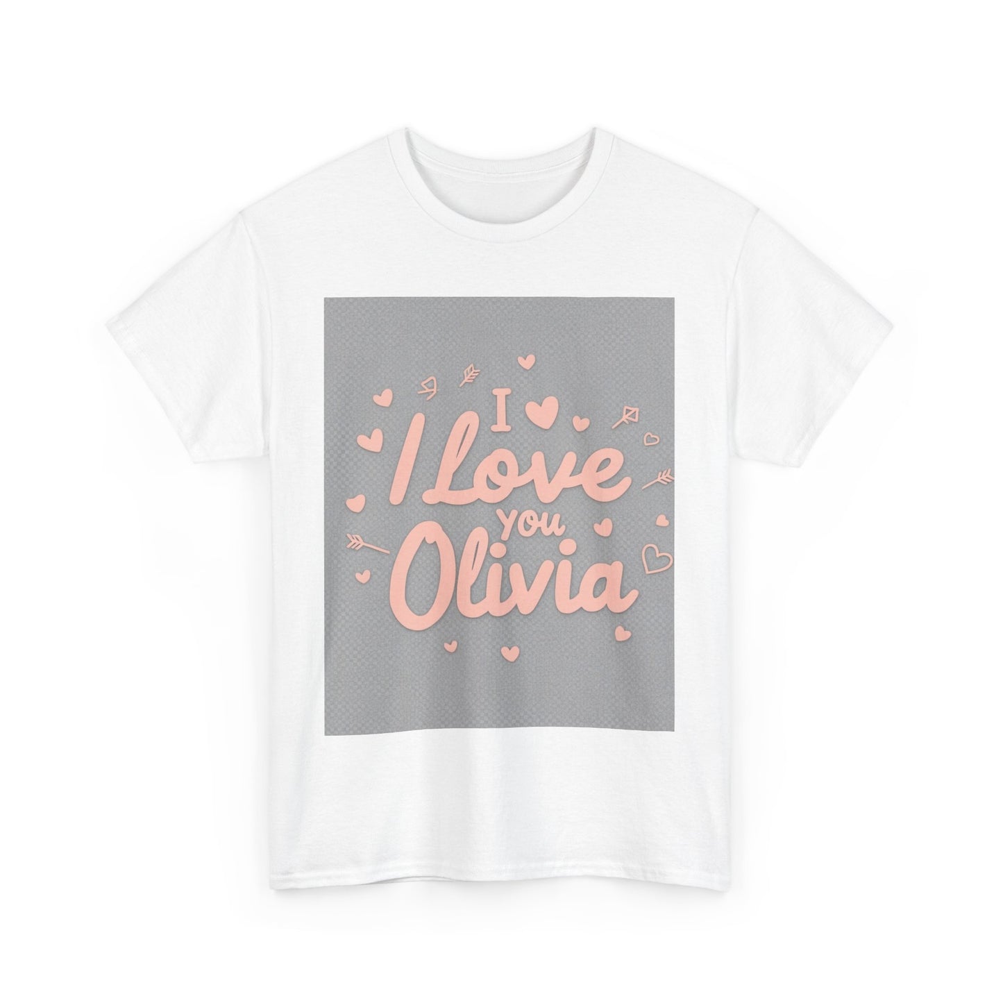 “Valentine special - Express Your Love - I Love You, Olivia T-shirt”