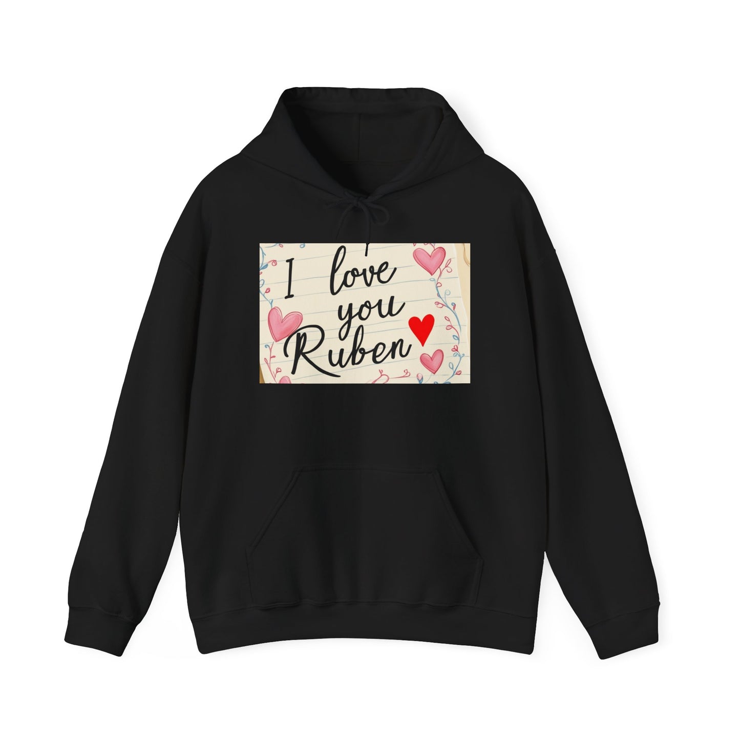 “Valentine special - Express Your Love - I Love You, Ruben Hooded Sweatshirt”