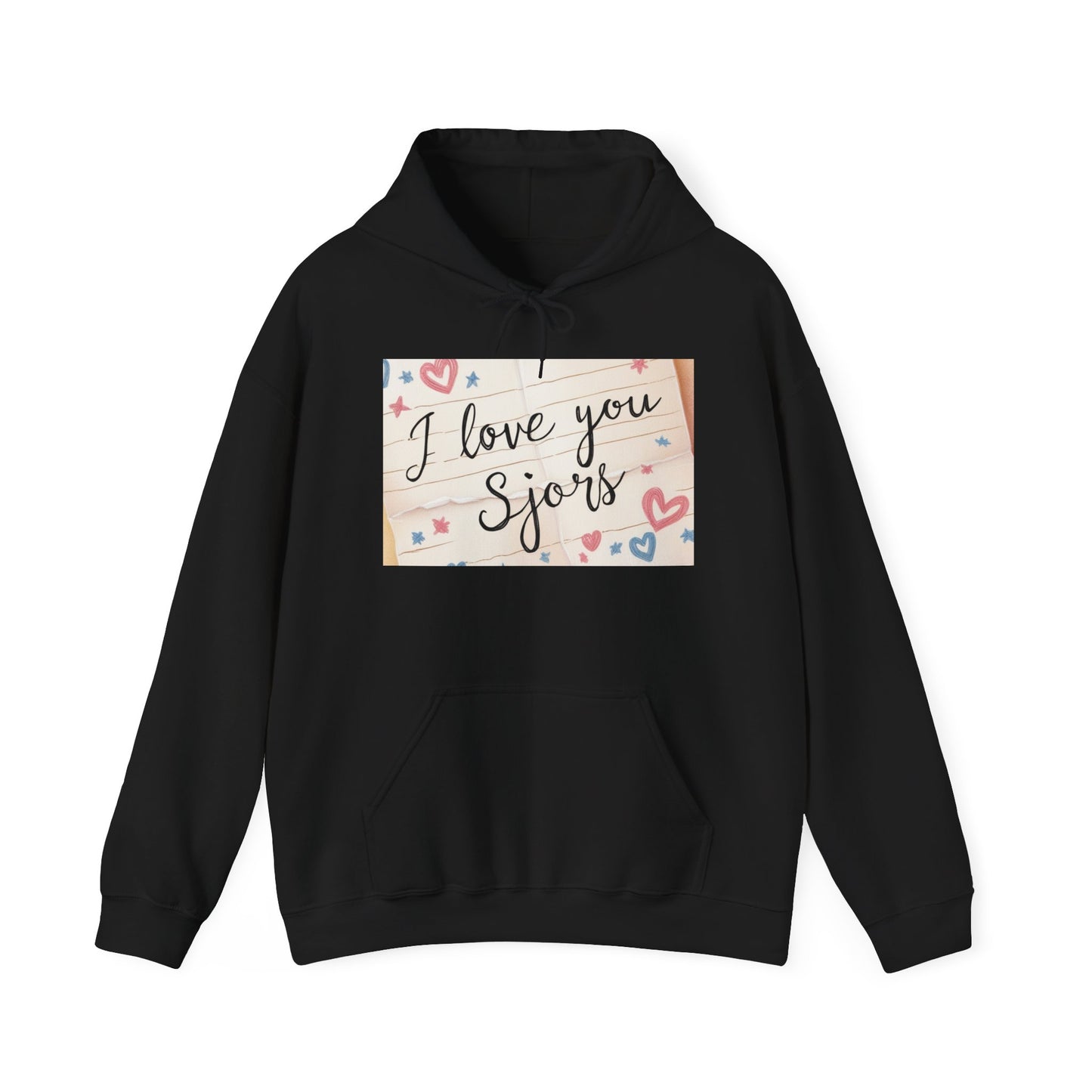“Valentine special - Express Your Love - I Love You, Sjors Hooded Sweatshirt”