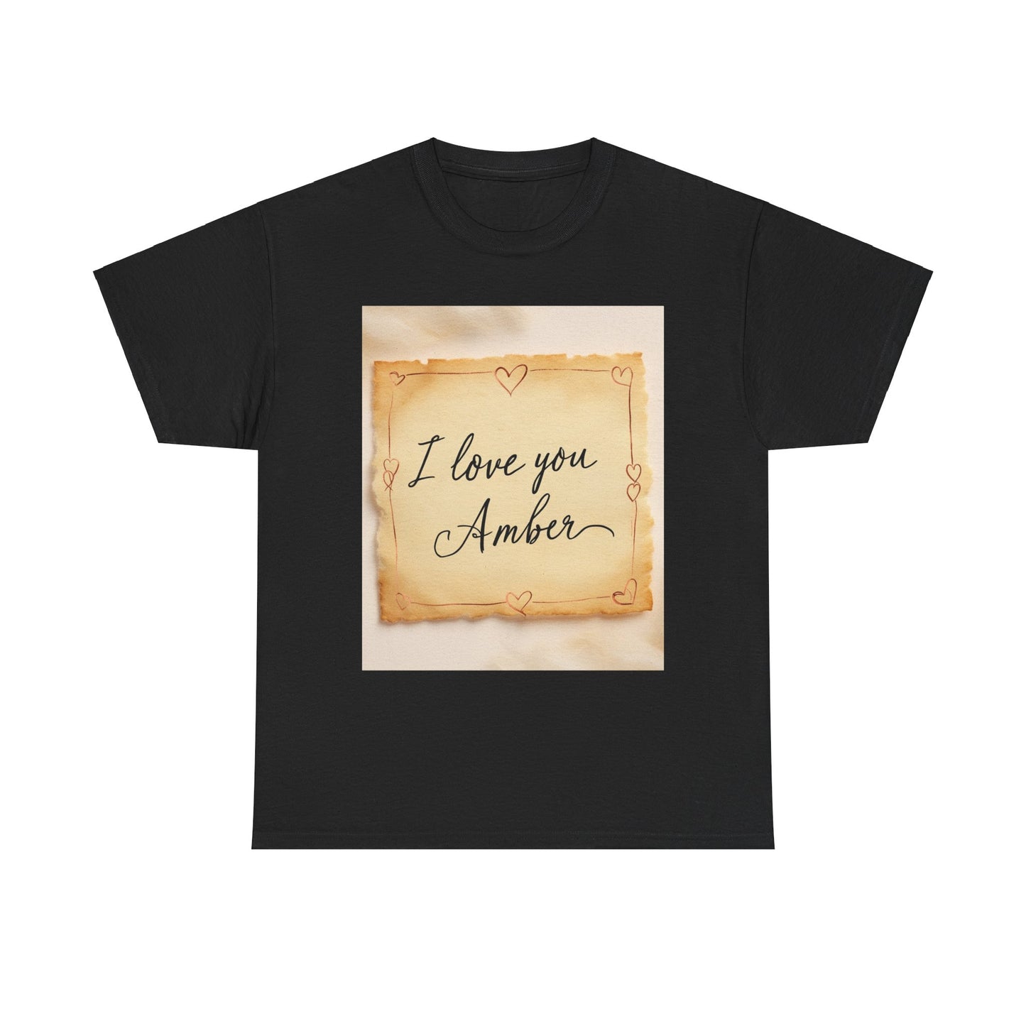 “Valentine special - Express Your Love - I Love You, Amber T-shirt”
